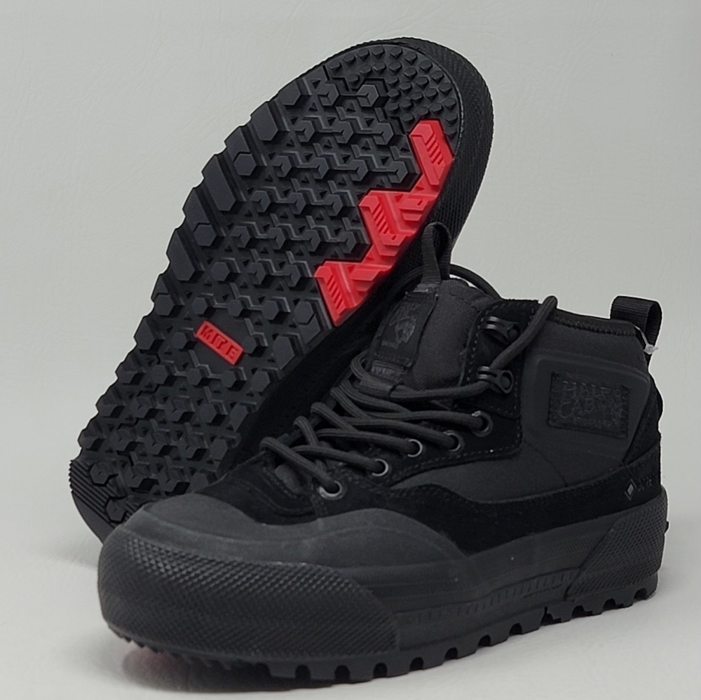 Vans Half Cab Gore-Tex MTE-3 Triple Black Shoes VN000CVMBKA Men's Size 6.5 New